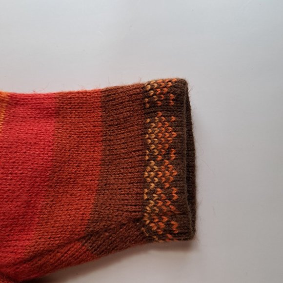 TJCO LOCO Peru ALPACA Sweater HOODIE Sz S - M UNIQUE COLORFUL STUNNING Like new - Picture 9 of 10